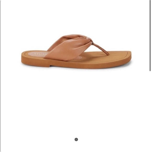 Stuart Weitzman leather thong sandals - Picture 3 of 7